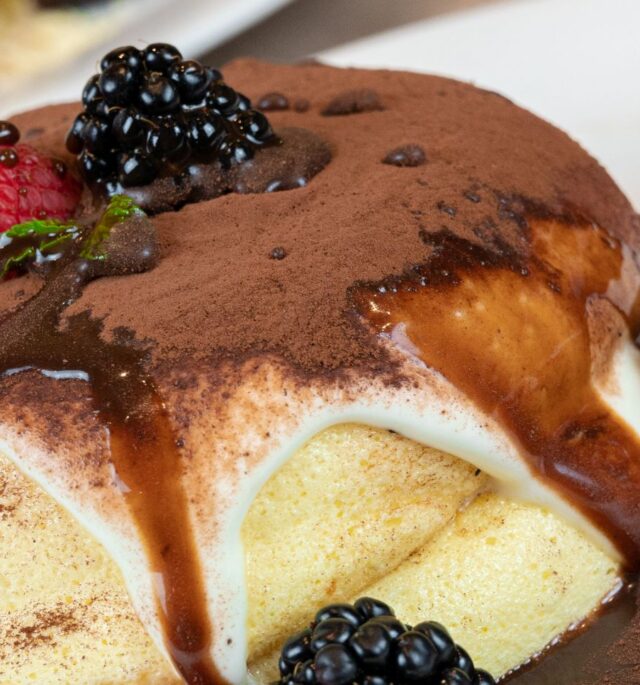 Tiramisu Pancake shot on December 2nd 2021