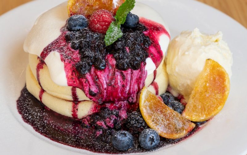 blueberry cheese pancake