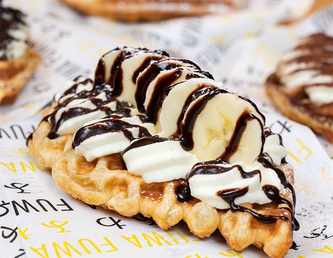 chocolate banana croffle